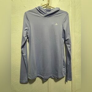 adidas Light Lavender Long Sleeve Hooded Top